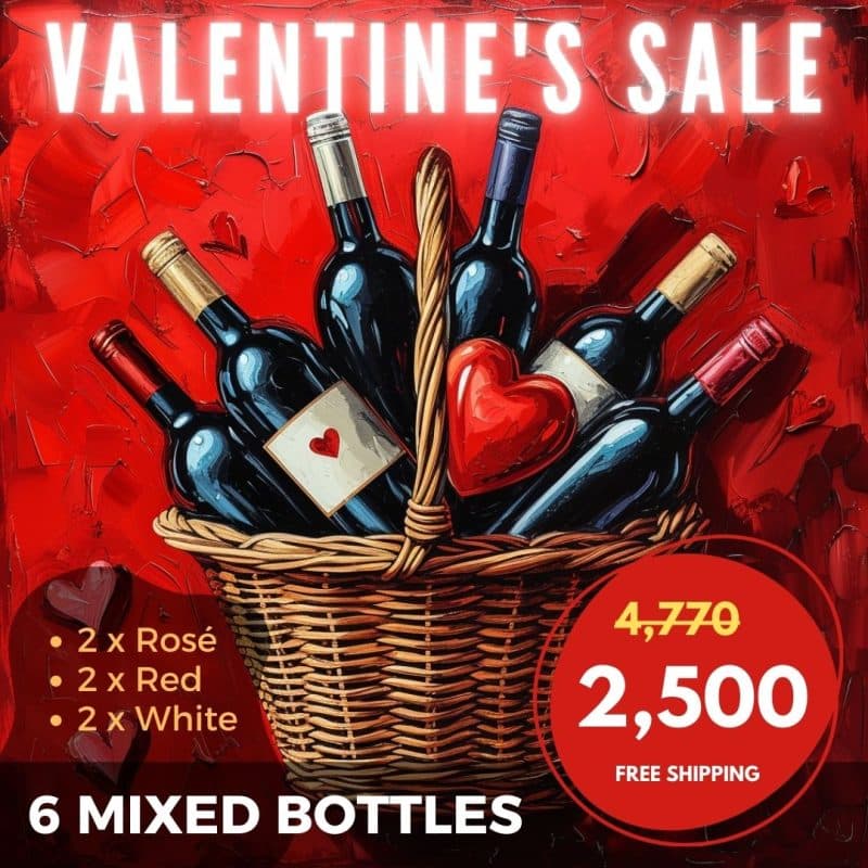 Valentine's Wine Box (6 Wines Value Pack)