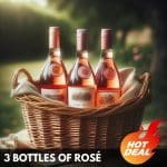 3 bottles of Rosé wine in Thailand.