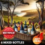 Mixed bottles of Australian wine Bandicoot. Sold online in Thailand.