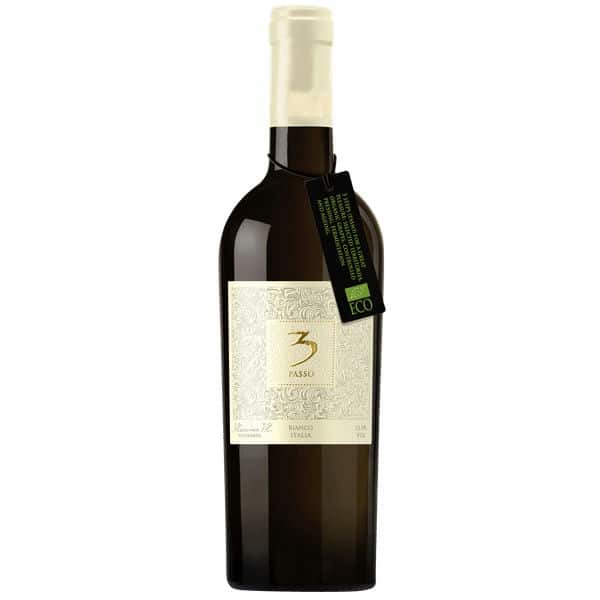 3 Passo Bianco Vino d'Italia Biologico (Chardonnay-Fiano) 3 Passo Bianco Vino d'Italia Biologico (Chardonnay-Fiano) is a Aromatic, Medium-Bodied White Wine from Italy