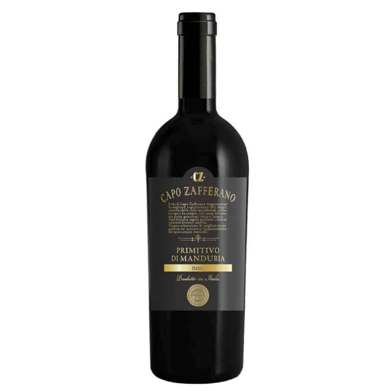 Capo Zafferano Primitivo di Manduria DOC is a Full-Bodied Red Wine from Italy