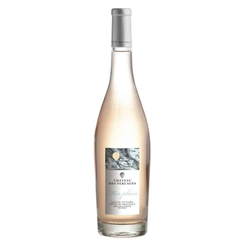 Château des Ferrages Mon Plaisir Sainte Victoire Côtes de Provence Rosé is a Light-Bodied Rosé from France