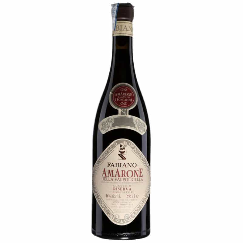 Fabiano I Fondatori Amarone della Valpolicella Classico Riserva DOCG Fabiano I Fondatori Amarone della Valpolicella Classico Riserva DOCG is a Full-Bodied Red Wine from Italy