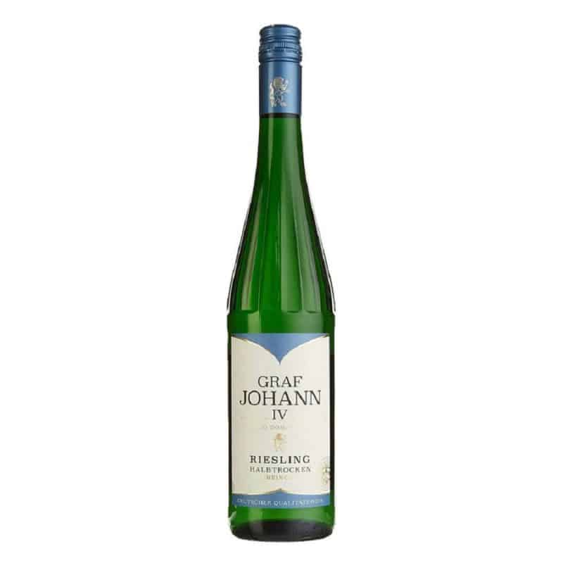 Graf Johann IV Riesling Halb-Trocken (off-dry) Graf Johann IV Riesling Halb-Trocken (off-dry) is a Off-Dry/Semi-Sweet White Wine from Germany