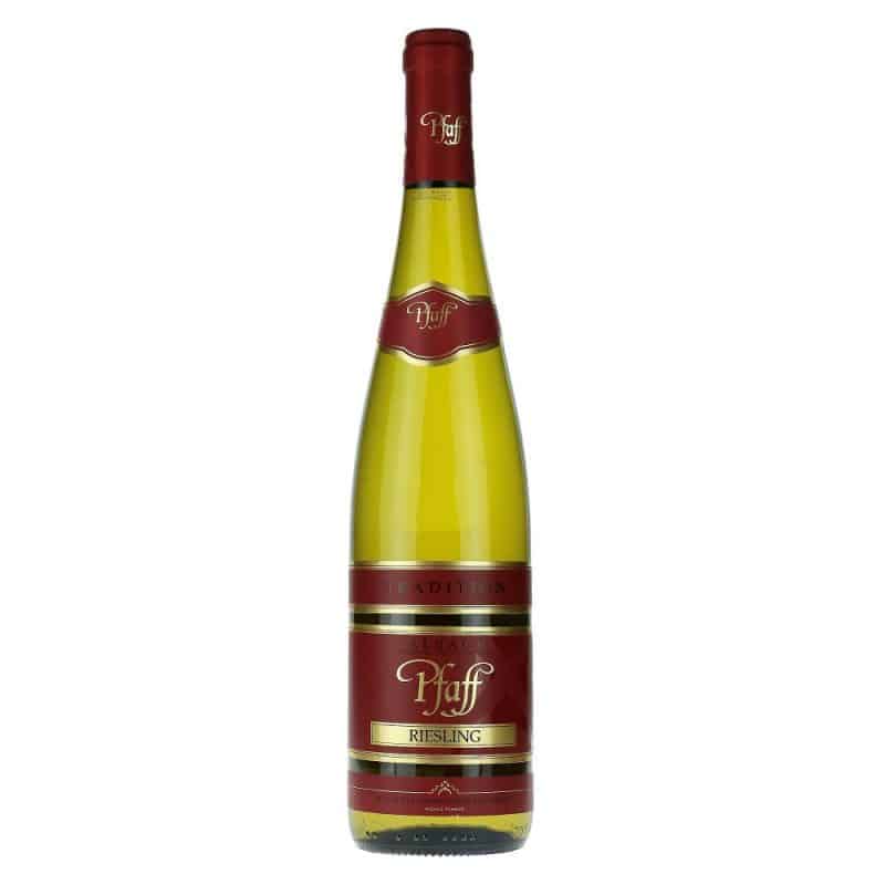 Pfaff Tradition Riesling Alsace AOC is a Aromatic, Off-Dry/Semi-Sweet White Wine from France