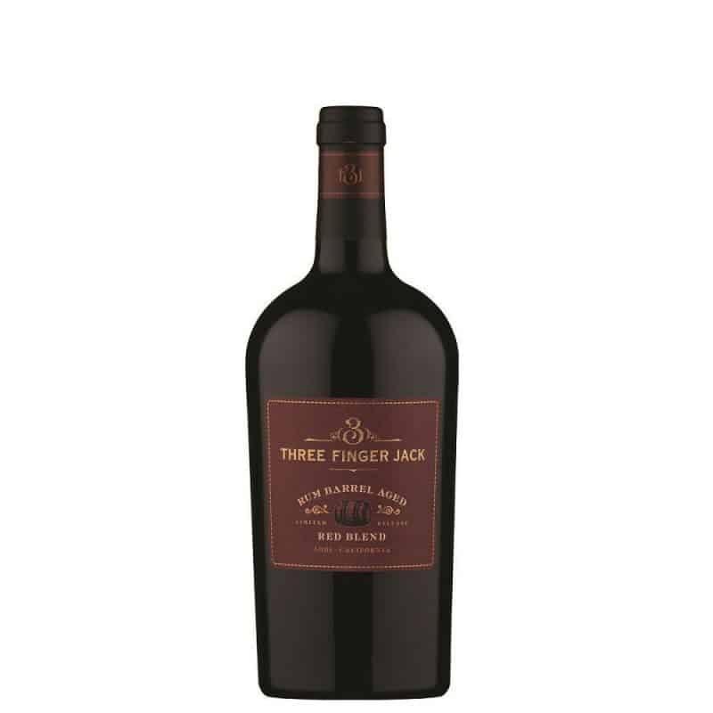 Three Finger Jack Rum Barrel Aged Red Blend Three Finger Jack Rum Barrel Aged Red Blend is a Full-Bodied Red Wine from USA