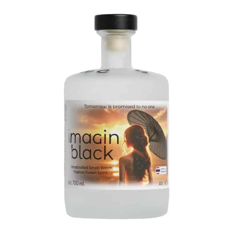 Imagin-Black-Tropical-Fusion-Gin Imagin Black - Tropical Fusion Gin exudes bold sophistication, seamlessly blending the deep, rich flavors of cacao nibs and black raisins with the warm, spiced allure of Thai black cardamom and cinnamon