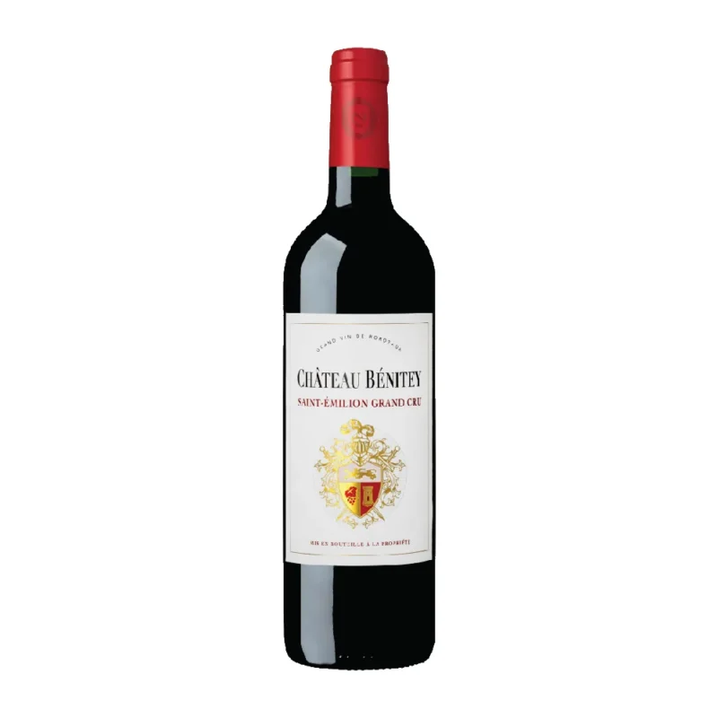 Château Benitey, Saint-Émilion Grand Cru AOC (in wooden box of 6) (2022) Château Benitey, Saint-Émilion Grand Cru AOC (in wooden box of 6) (2022) is a Red Wine from France