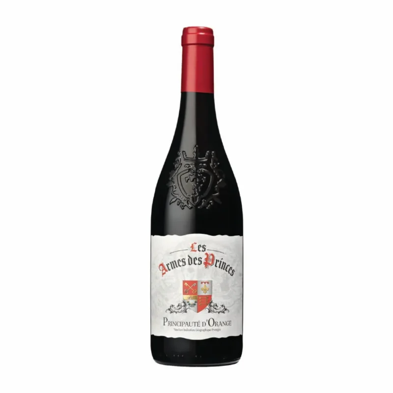 Les Armes des Princes Principauté d’Orange Vaucluse IGP is a Red Wine from France